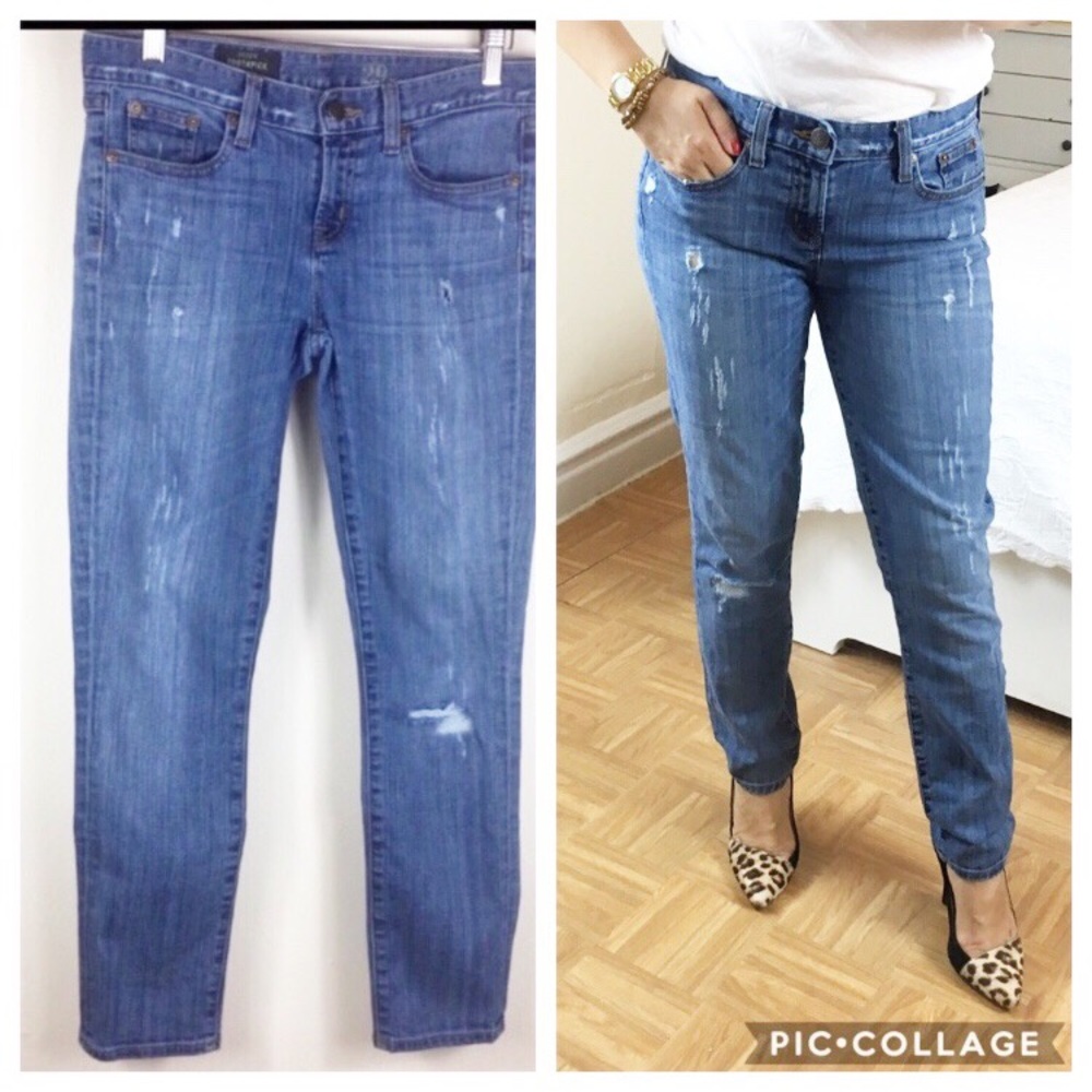 J.crew toothpick ankle jeans